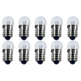 CEC Industries #131 Bulbs, 1.3 V, 0.13 W, E10 Base, G-3.5 shape (Box of 10)