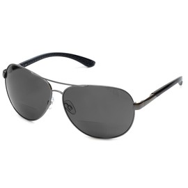 Grand Banks 477BF Metal Polarized Bi-Focal Sunglassess in Gunmetal & Grey +2.00