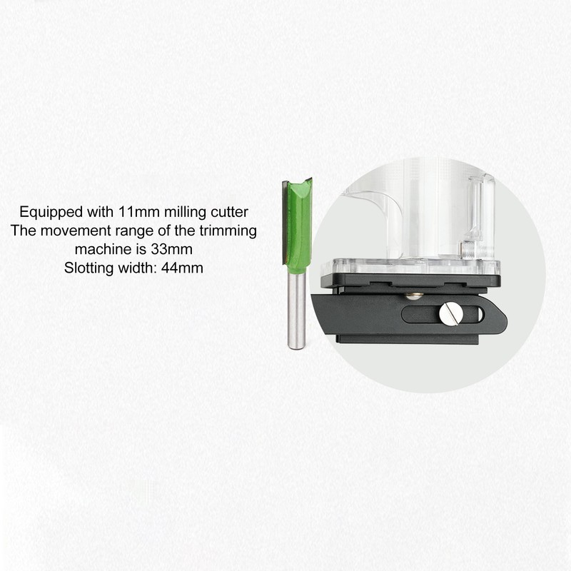 Invisible Fastener Slotting Bracket Aluminum Alloy Wood Trimmer Router Slotting