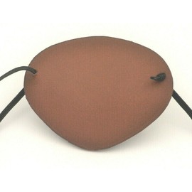 The Best Eye Patch BROWN LEATHER Eye Patch, Replaceable Elastic, Hand Made --WORLD'S BEST EYE PATCH