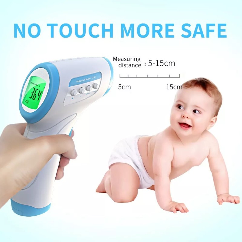 Blooshark Non Contact Digital Thermometer. Contact Less Temperature Meter For