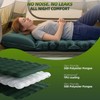 Double Camping Sleeping Pad, 4" Extra Thick 2 Person Inflatable