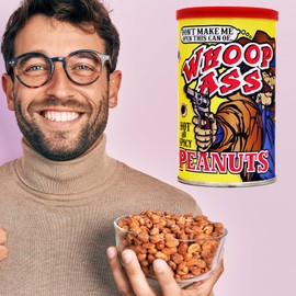 Whoop Habanero Pepper Peanuts – 6 Oz. - Premium Gourmet Spicy Hot Peanuts – Perfect Hot and Spicy Peanuts - Try if you Dare!