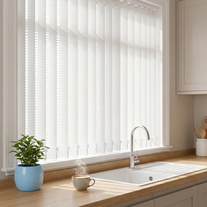 KASURE 12 PCS Vertical Blind Weights, 89mm White Vertical Blinds
