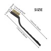 12 Pcs Mini Wire Brushes, Plastic Handles Brass Wire Brush
