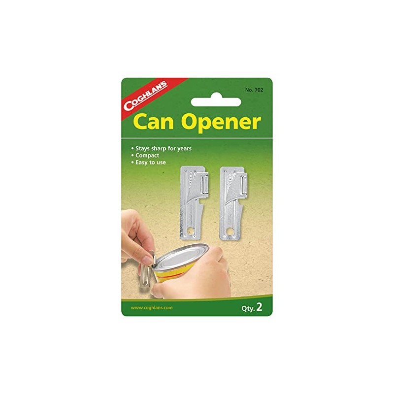 Coghlan's Portable Can Opener 2-Pack, Lightweight and Durable Manual Tool