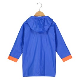 Puddle Play Little Boys Frog Rain Slicker Outwear Hooded - Size 6-7