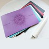 High-Quality Anti-Slip PU Leather Natural Rubber Yoga Handstand Support Small Square Matte Red (Model's Color) 2ea