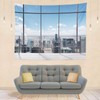 Loccor 7x5ft Fabric Cityscape Window Office Backdrop Modern Interior House