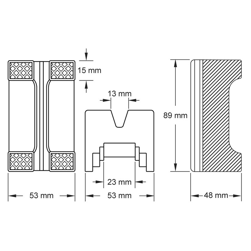 KS Tools 160.0568 Rubber Pad 35 for Axle Stands