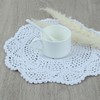 kilofly Crochet Cotton Lace Table Placemats Doilies Value Pack, 4pc,