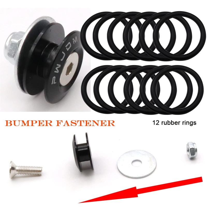 Taiss Bumper Quick Release (Black),Front Rear Bumper Holders Quick Release
