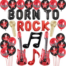 Music Theme Decoration Balloons (Born to Rock)