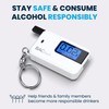 BACtrack Go Keychain Breathalyzer (White) | Ultra-Portable Pocket Keyring Alcohol