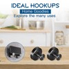 ZOCONE 4 Pcs Suction Hooks No-Drill Suction Cup Hooks, Stainless
