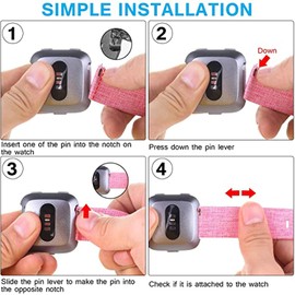 Blueshaweu 20 mm Bracelet Compatible with Butele Children's Smart Watch H69, Nylon Knitted Replacement Watch Strap for Butele H69 / Hengto H69 Children's Smartwatch