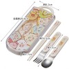 Skater TACC2AG-A Children's Antibacterial Trio Set, Chopsticks, Spoon, Fork, Sumikko