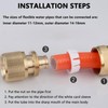 FIBOUND 2 Pieces Brass Hose Connector, Brass Quick Coupling Quick