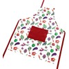 Lashuma Vegetable Kitchen Apron Colourful Bib Apron for Men and