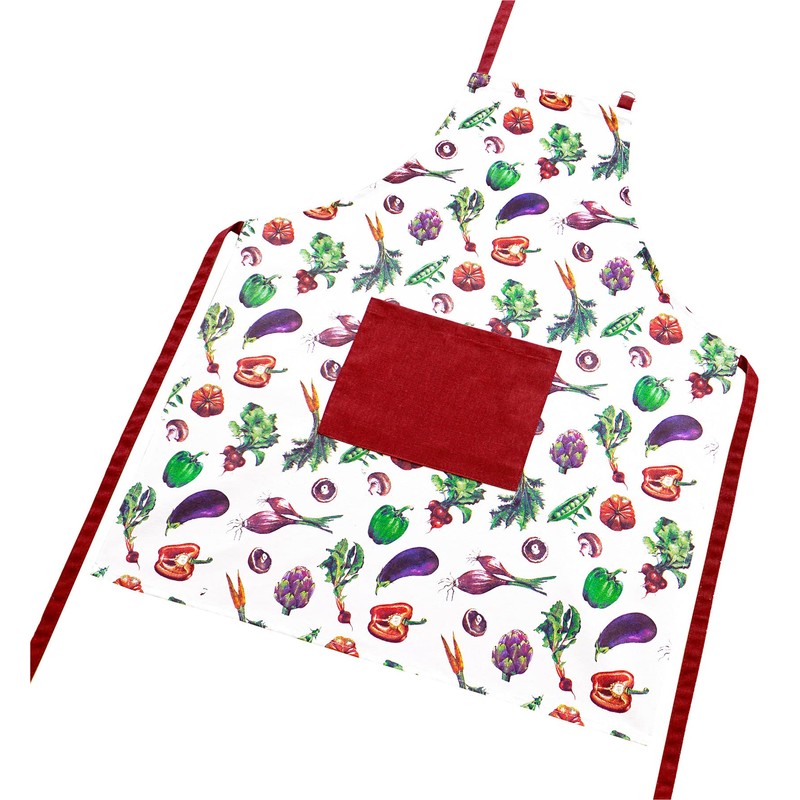 Lashuma Vegetable Kitchen Apron Colourful Bib Apron for Men and
