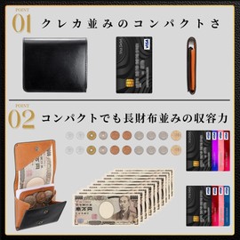 Fabrizio Men's Women's Bifold Coin Purse, Mini Wallet, Small, Thin, Compact, Soft, Easy to Use, Italian Leather, Made by Leading Leather Craftsmen, Genuine Leather, Shine Green