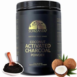 Organic Activated Coconut Charcoal Powder Ideal for Supports Skin, Body, Oral Health, Teeth Whitening | Dietary Supplement (25 Oz (Pack of 1))