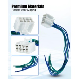 A/C Climate Control Panel Connector Fit for Toyota Tacoma 2004-2015 2.7L/4.0L, Pin Connector Pigtail Replace 55900-04020 55900-04070 5590004020 5590004070