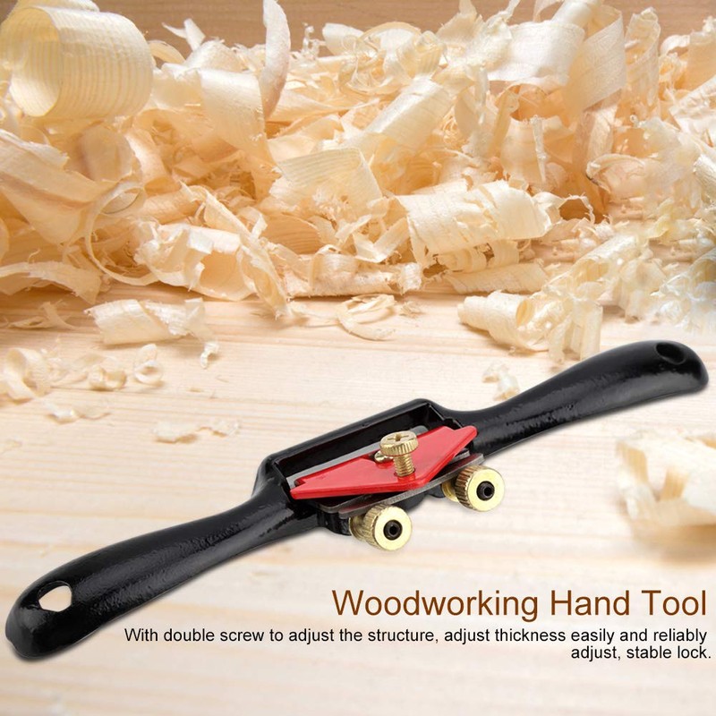 Yosooo 9INCH/215MM Cepilladora Manual Ajustable con Tornillo, Acero Aleado, Compact,