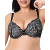 Underwire Bras for Women Push Up Lightly Lined Molded Cups