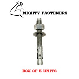 MIGHTY FASTENERS Premium 316 Stainless Steel Wedge Anchor, 3/4"-10 X 8-1/2" – Heavy Duty Corrosion Resistant Fastener for Concrete and Masonry Applications 5 Pack