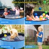 CACSPS Foldable Dog Pool, 55" x 12" Kiddie Pool with