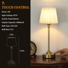 Cordless Table Lamp Rechargeable Gold - 1 Pack Brass 4000mAH