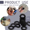 Pack of 50 Washers M6, Plastic Washers, Flat U Washers