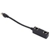 Ethernet Splitter Practical Stable Reliable Durable Black CAT8 Network Cable