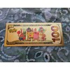 6 Piece 24k Gold Foil Plated Sponge Bob Collectible Banknote