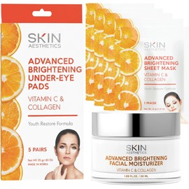 Skin Aesthetics Régimen De Vitamina C Y Colágeno: Antienvejecimiento, Potenciador Del Colágeno, Reafirmante: Belleza Limpia, Cuidado De La Piel Coreano Sin Crueldad Animal Para Todo Tipo De Pieles, Ju