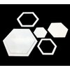 Linic Products UK Made Patchwork Templates, Set C: 6 Hexagonal