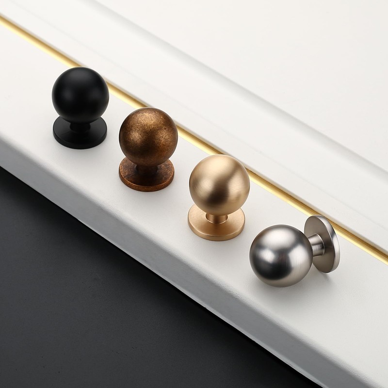 Asidrama 10 Pack Brushed Satin Nickel Kitchen Cabinet Knobs, Cabinet