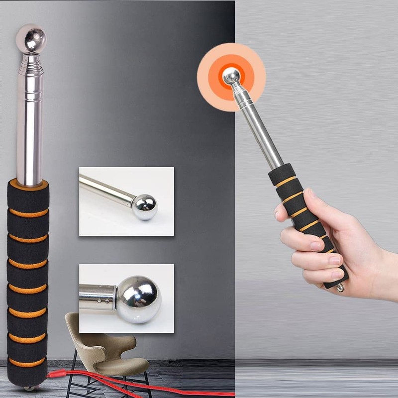 Stainless Steel Telescopic Sound Hitting Diagnostic Rod, Total Length 51.2