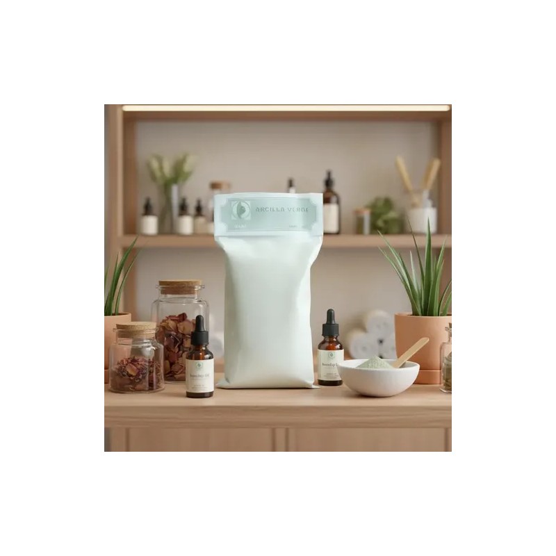 Arcilla Verde Bolsa De 1 Kg, Barro Cosmético, Mascarilla,