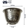 Monarch Rain Chains 50584 Aluminum Hammered Cup Rain Chain, 8-1/2
