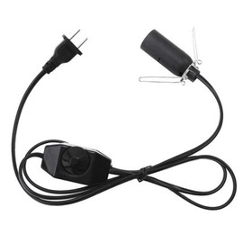 TAODAN Salt Lamp Cord Replacement with Dimmer Switch 6 Feet Clip on Salt Lamp Cord with E12 Holder Original Night Light Bulb Cord with Base Assembly Suitable for Pumpkin Light