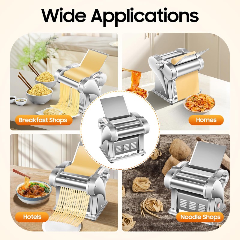 135W Electric Pasta Maker Machine, Family Noodle Maker, Pasta Dough
