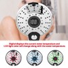 Cafopgrill Handheld Shower-Head 3 Colors Water Temperature Controlled 3-Setting LED