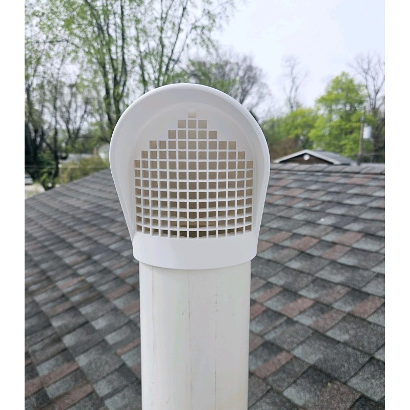 GWM Radon & HVAC Rain Cap for 4" SDR 35