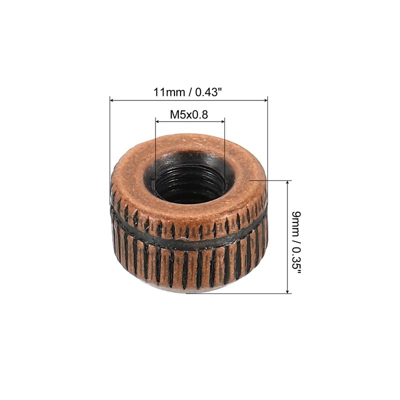 PATIKIL M5 15 Pack Cap Nut Cap Nut Screw Button
