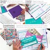 GoGirl Budget Book – Undated Colorful Monthly Financial Planner Organizer.