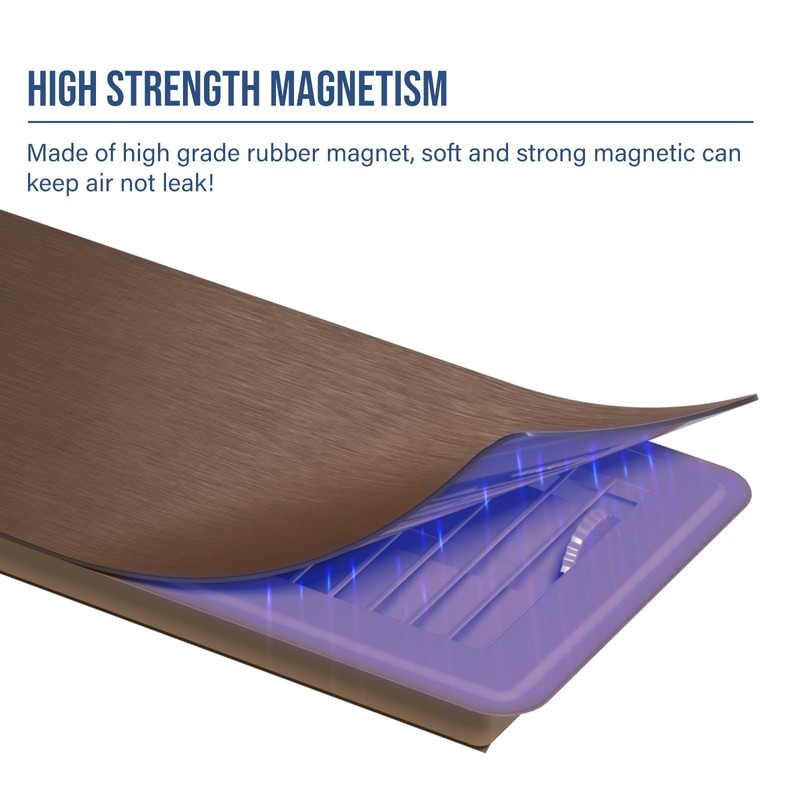 BEWAVE High Strength Magnetic Vent Covers for Home Ceiling, Metallic