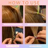 80PCS Hair Braiding Thread, Rainbow Gradient Hair Wraps String for