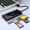 Lector multitarjeta USB3.0, SD/TF/CF/Micro SD/XD/MS 7 en 1, lector de